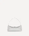 Jacquemus Le Calisso White Shoulder Bag With Engraved Snap Button In Leather Woman In White