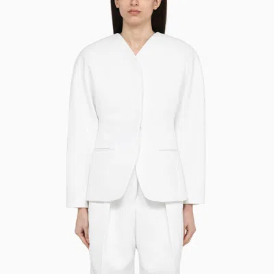 Jacquemus Sculptured Blazer In White