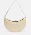 Jacquemus Small Ovalo Leather Bag In Dusty Yellow Women In Yellow