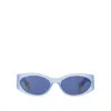 Jacquemus Ovalo Sunglasses - Acetate - Blue In Blue