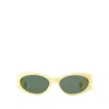 Jacquemus Ovalo Sunglasses In Yellow