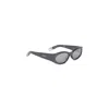 Jacquemus Oval-shaped Grey Acetate Sunglasses