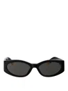 Jacquemus Ovalo Sunglasses In Black