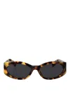 Jacquemus Ovalo Sunglasses In Brown