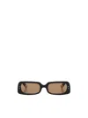 Jacquemus Ovalo Sunglasses In Acetate In Brown