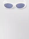 Jacquemus Womens White Ovalo Oval-frame Acetate Sunglasses