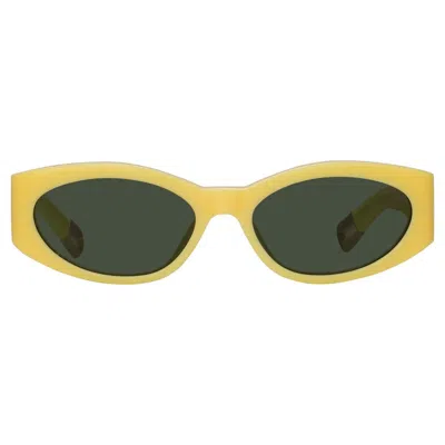 Jacquemus Ovalo Sunglasses In Yellow