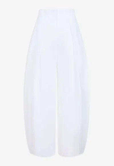 Jacquemus Ovalo Tailored Pants In White
