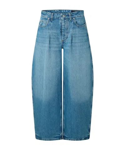 Jacquemus Ovalo Tapered Jeans In Blue