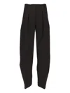 Jacquemus Le Pantalon Ovalo Pleated Wide-leg Trousers