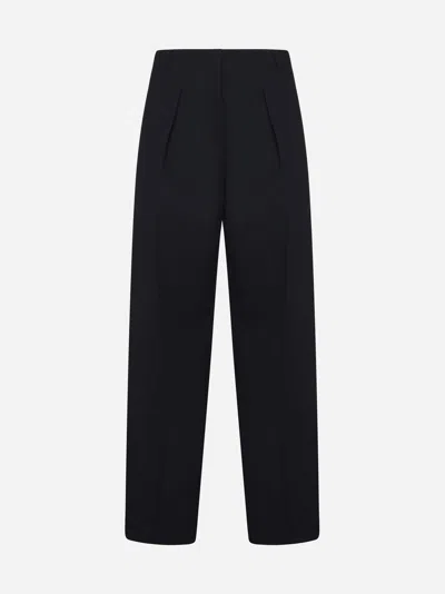 Jacquemus Ovalo Trousers In Black