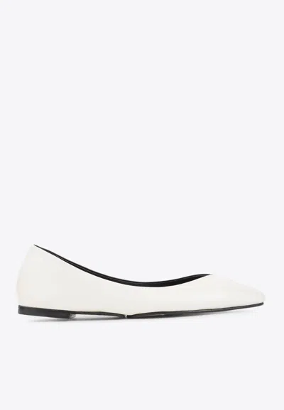 JACQUEMUS OVALO TWO-TONE BALLET FLATS