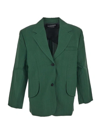Jacquemus Oversized Blazer In Green