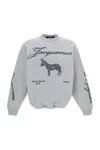 Jacquemus Grey Crew Neck Sweatshirt In Gray