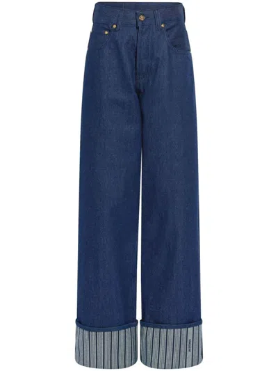 Jacquemus Le De-nimes Large Jeans In Blue