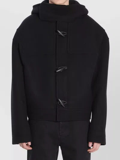 JACQUEMUS OVERSIZED HOODED WOOL COAT