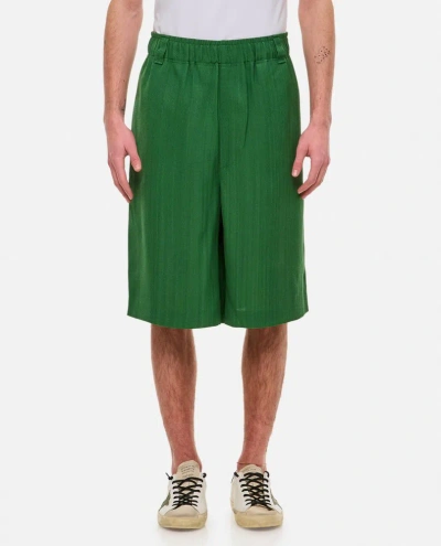 Jacquemus Oversized Shorts In Green