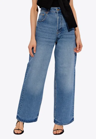 Jacquemus Straight Leg Jeans In Blue