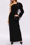 Jacquemus La Robe Pablo One-shoulder Maxi Dress In Black