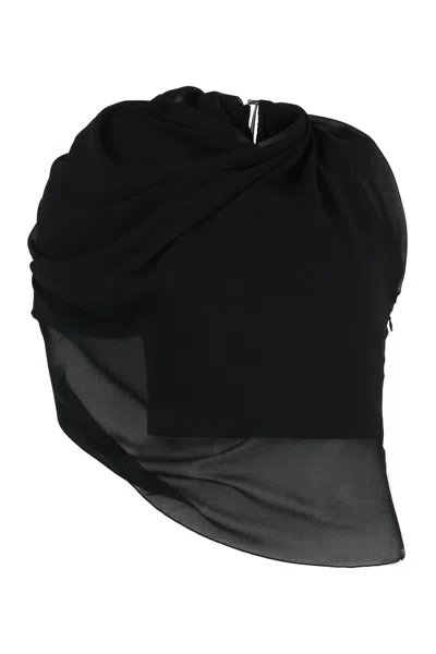 Jacquemus Pablo One-shoulder Top In Black