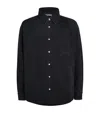 Jacquemus La Chemise Boulanger Quilted Denim Jacket In Black