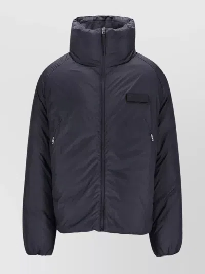 JACQUEMUS PADDED JACKET WITH HIGH COLLAR AND POCKETS
