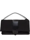 Jacquemus Padded Tote Bag With Leather Trim In Black