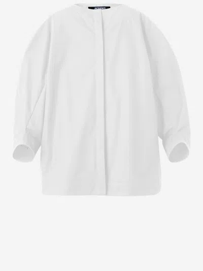 Jacquemus Painter's Shirt In Cotton In White
