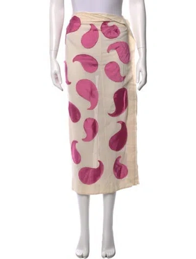 Pre-owned Jacquemus Paisley Print Midi Length Skirt In Multi