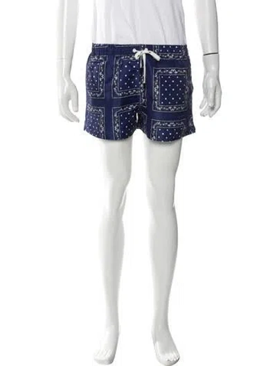 Pre-owned Jacquemus Paisley Print Swim Trunks W/ Tags In Blue