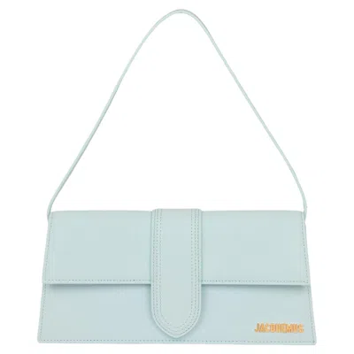 Pre-owned Jacquemus Pale Blue Smooth Calfskin Leather Le Bambino Long