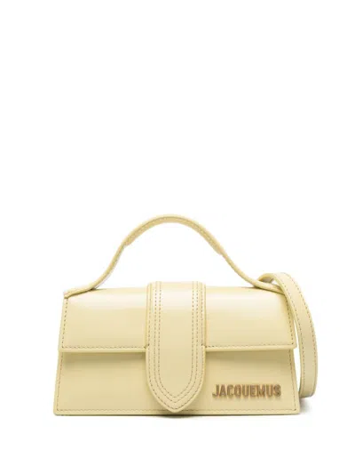 Jacquemus Paleyellow Calfskin Shoulder & Crossbody Bag For Women Ss24 In Yellow