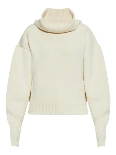 Jacquemus Pallone Embroidered Sweater In White