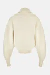 Jacquemus Off White Virgin Wool La Maille Pallone Pullover In White
