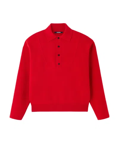 Jacquemus Pallone Wallace-style Sweater In Red