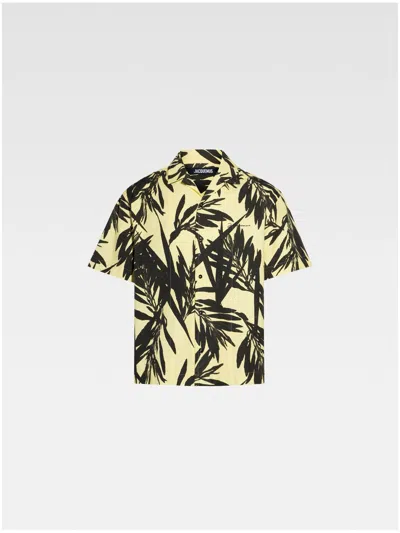 JACQUEMUS PALM PRINT SHORT-SLEEVE SHIRT