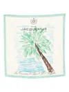 Jacquemus Le Bandana Palmier Silk Bandana In Multi