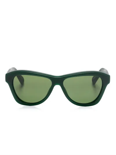 Jacquemus The Palmier Sunglasses In Green