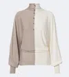 Jacquemus Paneled Silk-blend Sweater In Multi