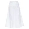 Jacquemus La Jupe Triangle Cotton-blend Midi Skirt In White