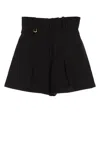 Jacquemus Le Short Bari Pleated Wool Shorts In Black