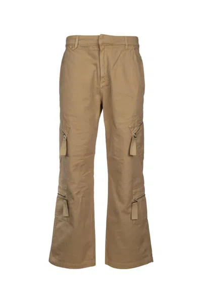 Jacquemus Cargo Pocket Wide Leg Trousers In Beige