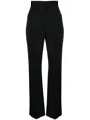 Jacquemus Sauge High-waist Wool Pants In Black