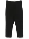 Jacquemus Tailored Capri Trousers With Hidden Fastening And Press Stud Cuffs In Black