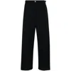 Jacquemus Straight Leg Pants In Black