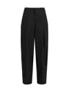 Jacquemus Le Pantalon Paseo Pleated Wide-leg Pants In Black