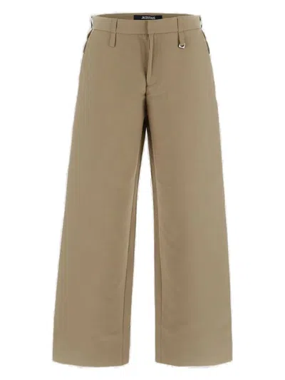 Jacquemus Trousers In Brown