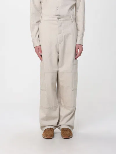 Jacquemus Pants  Men Color Beige In Gray