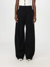 Jacquemus Le Pantalon Paseo Pleated Wide-leg Pants In Schwarz