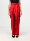 Jacquemus Le Pantalon Curzio Stretch Cotton Pants In Rot